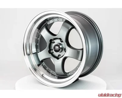 MST MT07 Series Wheel 17x9.0 5x114.3 +20mm Gunmetal w/ Machined Lip - 07-7965-20-GNML