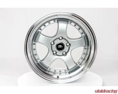 MST MT07 Series Wheel 17x9.0 5x114.3 +20mm Silver w/ Machined Lip - 07-7965-20-SILL