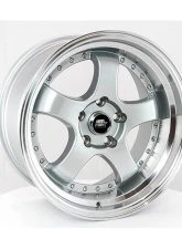 MST MT07 Series Wheel 17x9.0 5x114.3 +20mm Silver w/ Machined Lip                                     - 07-7965-20-SILL - Image 2