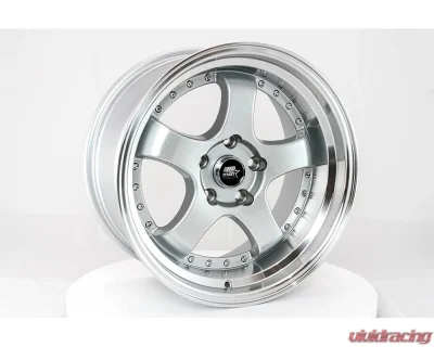 MST MT07 Series Wheel 17x9.0 5x114.3 +20mm Silver w/ Machined Lip - 07-7965-20-SILL