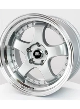 MST MT07 Series Wheel 17x9.0 5x114.3 +20mm Silver w/ Machined Lip                                     - 07-7965-20-SILL - Image 3