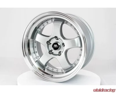 MST MT07 Series Wheel 17x9.0 5x114.3 +20mm Silver w/ Machined Lip - 07-7965-20-SILL