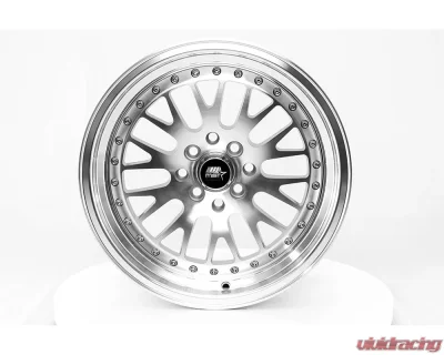 MST MT10 Series Wheel 16x8.0 5x100/5x114.3 20mm Silver w/ Machined Face - 10-6817-20-SILF