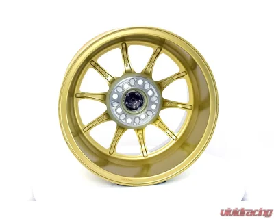 MST MT11 Series Wheel 15x8.0 4x100/4x114.3 0mm Gold w/ Machined Lip - 11-5816-0-GLDL