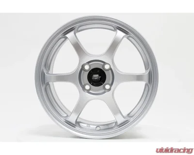 MST MT40 Series Wheel 15x6.5 4X100 38mm Glossy Silver - 40-56549-38-SIL