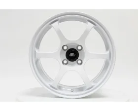 MST MT40 Series Wheel 15x6.5 4X100 38mm Glossy White