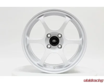 MST MT40 Series Wheel 15x6.5 4X100 38mm Glossy White - 40-56549-38-WHT