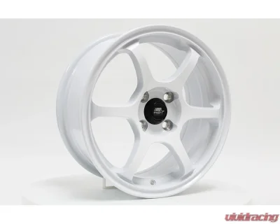 MST MT40 Series Wheel 15x6.5 4X100 38mm Glossy White - 40-56549-38-WHT