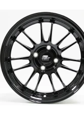 MST MT45 Series Flow Formed Wheel 15x7.0 4X100 35mm Glossy Black                                     - 45-5749-35-BLK - Image 4