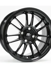 MST MT45 Series Flow Formed Wheel 15x7.0 4X100 35mm Glossy Black                                     - 45-5749-35-BLK - Image 2