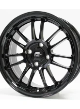 MST MT45 Series Flow Formed Wheel 15x7.0 4X100 35mm Glossy Black                                     - 45-5749-35-BLK - Image 3