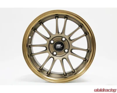 MST MT45 Series Wheel 15x7.0 4X100 35mm Matte Bronze w/ Bronze Machined Lip - 45-5749-35-BRBL