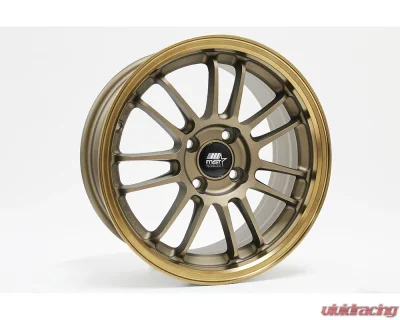 MST MT45 Series Wheel 15x7.0 4X100 35mm Matte Bronze w/ Bronze Machined Lip - 45-5749-35-BRBL