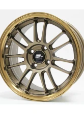 MST MT45 Series Wheel 17x7.5 5X114.3 35mm Matte Bronze w/ Bronze Machined Lip                                     - 45-77565-35-BRBL - Image 3