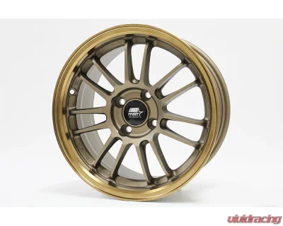 MST MT45 Series Wheel 15x7.0 4X100 35mm Matte Bronze w/ Bronze Machined Lip - 45-5749-35-BRBL