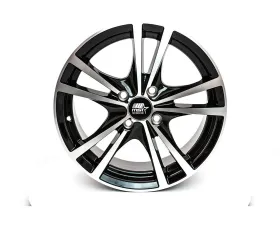 MST Saber Series Wheel 14x6.0 4x100 45mm Glossy Black w/ Machined Face