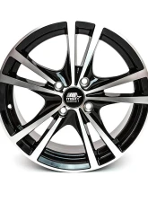 MST Saber Series Wheel 15x6.5 4x100 45mm Glossy Black w/ Machined Face                                     - 8014-56549 - Image 4