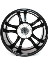 MST Saber Series Wheel 15x6.5 5x114.3 45mm Glossy Black w/ Machined Face                                     - 8014-56565 - Image 4