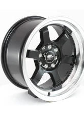 MST Time Attack Series Wheel 16x8.0 5x114.3 +20mm Black w/ Machined Lip                                     - 01T-6865-20-BLKL - Image 2