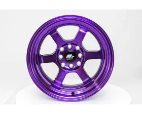 MST Time Attack Series Wheel 15x8.0 4x100/4x114.3 0mm Cosmic Purple