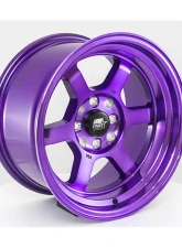 MST Time Attack Series Wheel 15x8.0 4x100/4x114.3 0mm Cosmic Purple                                     - 01T-5816-0-PUR - Image 2