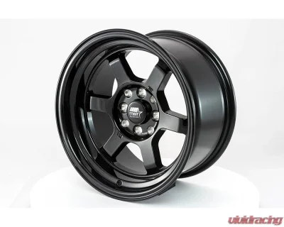 MST Time Attack Series Wheel 15x8.0 4x100/4x114.3 0mm Glossy Black - 01T-5816-0-BLK