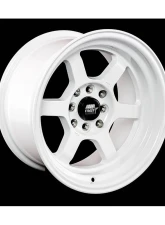 MST Time Attack Series Wheel 16x8.0 4x100 20mm Glossy White                                     - 01T-6849-20-WHT - Image 2