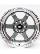 MST Time Attack Series Wheel 17x9.0 5x114.3 +20mm Gunmetal w/ Machined Lip                                     - 01T-7965-20-GNML - Image 4