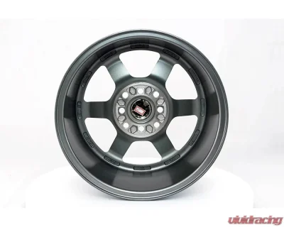 MST Time Attack Series Wheel 15x8.0 4x100/4x114.3 0mm Gunmetal w/ Machined Lip - 01T-5816-0-GNML