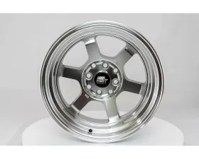 MST Time Attack Series Wheel 15x8.0 4x100/4x114.3 0mm Machined