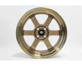 MST Time Attack Series Wheel 15x8.0 4x100/4x114.3 0mm Matte Bronze w/ Bronze Machined Lip