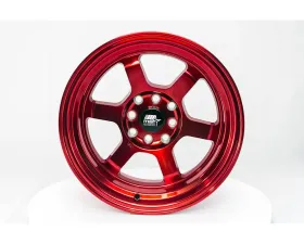 MST Time Attack Series Wheel 15x8.0 4x100/4x114.3 0mm Ruby Red