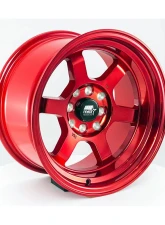 MST Time Attack Series Wheel 15x8.0 4x100/4x114.3 0mm Ruby Red                                     - 01T-5816-0-FRED - Image 2