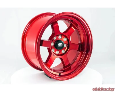 MST Time Attack Series Wheel 15x8.0 4x100/4x114.3 0mm Ruby Red - 01T-5816-0-FRED