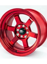 MST Time Attack Series Wheel 15x8.0 4x100/4x114.3 0mm Ruby Red                                     - 01T-5816-0-FRED - Image 3