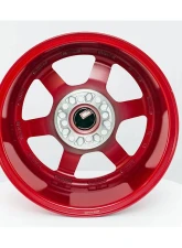 MST Time Attack Series Wheel 15x8.0 4x100/4x114.3 0mm Ruby Red                                     - 01T-5816-0-FRED - Image 4