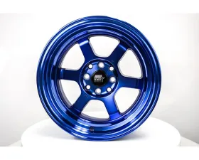 MST Time Attack Series Wheel 15x8.0 4x100/4x114.3 0mm Sonic Blue