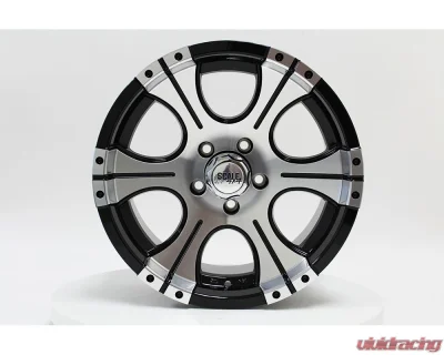 Scale 4x4 Ace Series S333 Wheel 16x8.0 5x114.3 0mm Black w/ Machined Face - S333-6865