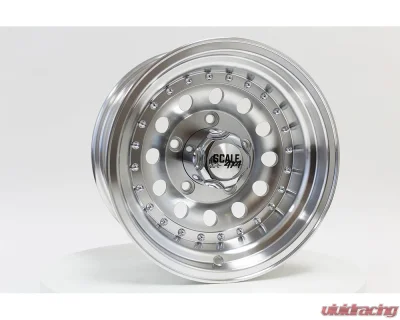 Scale 4x4 Bandit II Series Wheel 16x8.0 6x139.7 0mm Machined Clear Coat - S62-6883