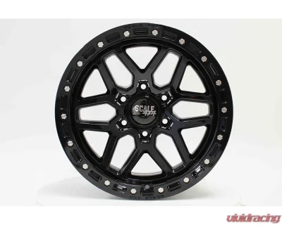 Scale 4x4 S02 Series Wheel 17x8.5 6x139.7 -10mm Glossy Black - S02-78583-N10-BLK