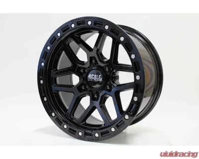 Scale 4x4 S02 Series Wheel 17x8.5 6x139.7 -10mm Glossy Black - S02-78583-N10-BLK