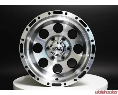 Scale 4x4 S52 Series Wheel 16x8 6x139.7 0mm Glossy Black w/ Machined Face - S52-6883-0-BMF