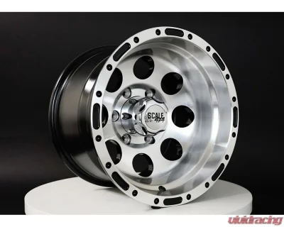 Scale 4x4 S52 Series Wheel 15x10 6x139.7 -46mm Glossy Black w/ Machined Face - S52-5183-N46-BMF