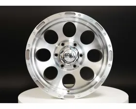 Scale 4x4 S52 Series Wheel 15x10 6x139.7 -46mm Silver w/ Machined Face