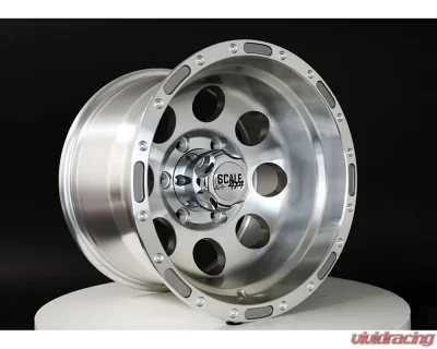 Scale 4x4 S52 Series Wheel 16x8 6x139.7 0mm Silver w/ Machined Face - S52-6883-0-MAC