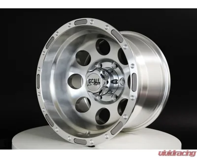 Scale 4x4 S52 Series Wheel 16x10 6x139.7 -27mm Silver w/ Machined Face - S52-6183-N27-MAC