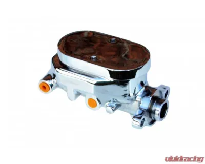 Leed Brakes 9" Chrome Power Booster 1-1/8" Bore Flat Top Aluminum Master Pontiac GTO 1964-1972 - 2F605