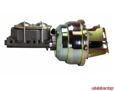 Leed Brakes 8" Zinc Dual Power Booster 1-1/8" Bore Master Side Mount Valve Disc Drum Chevrolet Nomad 1955-1957 - 3M1A1