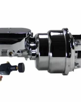 Leed Brakes 7" Chrome Dual Power Booster 1-1/8" Bore Flat Top Master Adjustable Proportioning Valve Chevrolet Nomad 1955-1957                                     - 4L605 - Image 3