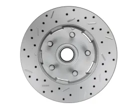 Leed Brakes Cross Drilled & Slotted Front Maxgrip XDS Rotor Ford Mustang 1964-1967